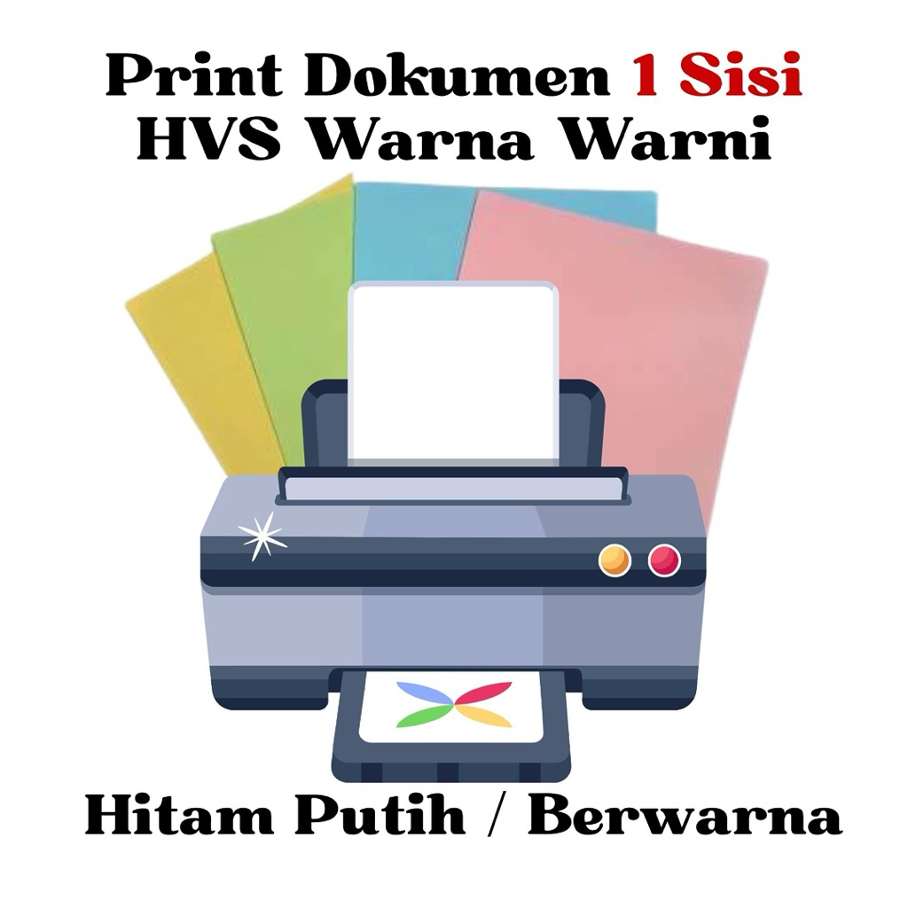 Print Dokumen HVS Warna Warni / Print Skripsi / Print Makalah / Print Tugas / Print Buku