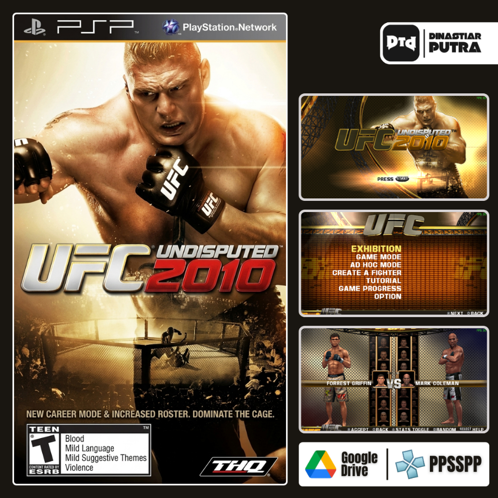 Game PSP UFC 2010 Undisputed - Format ISO Siap Main (Google Drive)