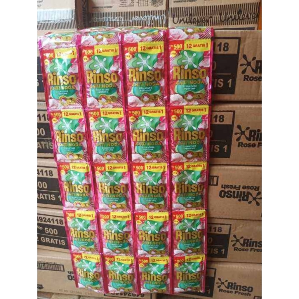 52 Sachet Rinso Cair 500an Rinso Liquid Renceng