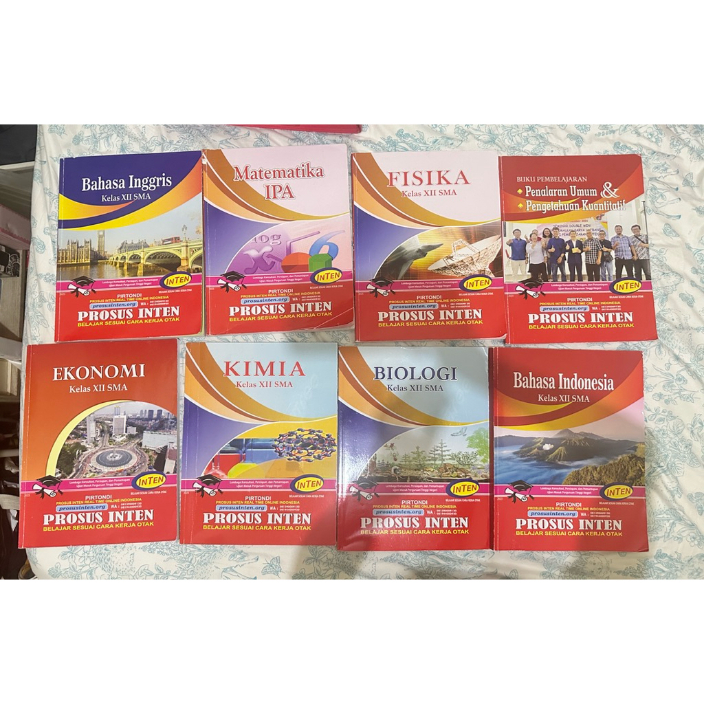 PRELOVED BUKU MAPEL INTEN KELAS 12 2025/2026 EKONOMI, KIMIA, BIOLOGI, PK PU, MATEMATIKA, FISIKA, BIN