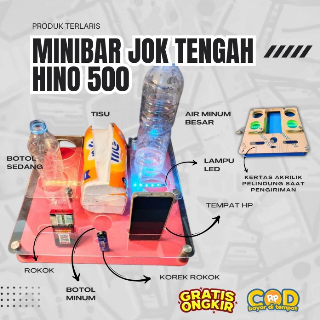 MINIBAR JOK TENGAH fuso, hino 500 universal