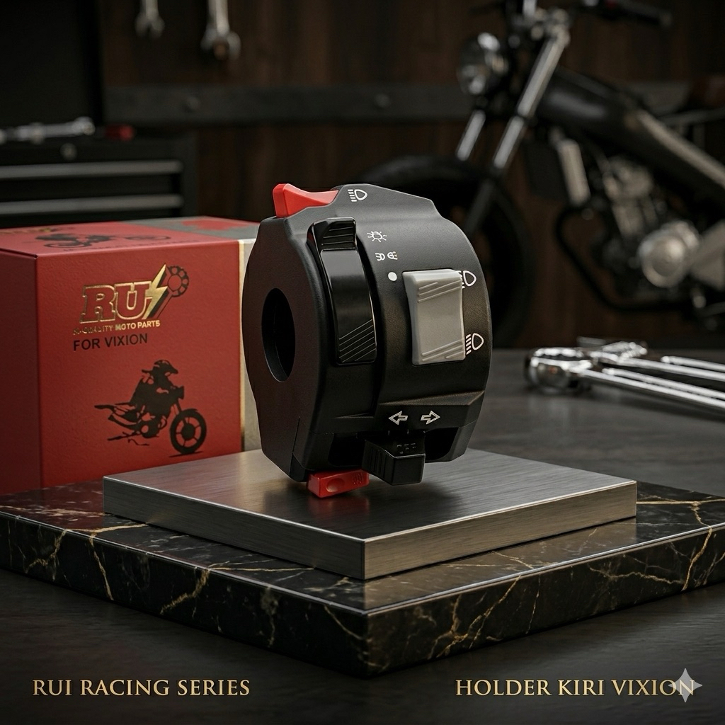 Holder Kiri Yamaha Vixion RUI Original - Saklar Lampu Kiri Motor Vixion Old/New