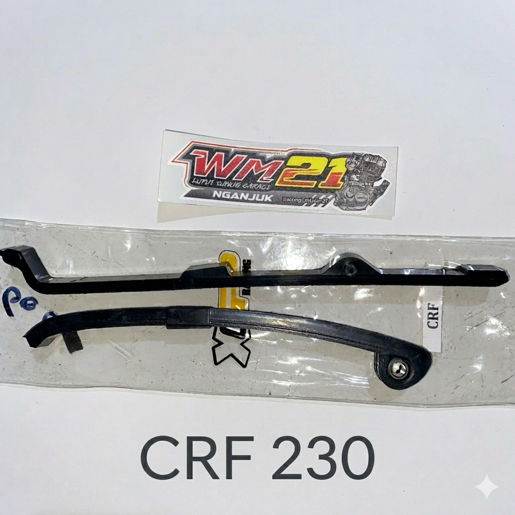 Lidah Karet Tensioner Set XGP Tiger CRF 230 Diablo WY 250 Megapro GL Series - Bantalan Rantai Keteng
