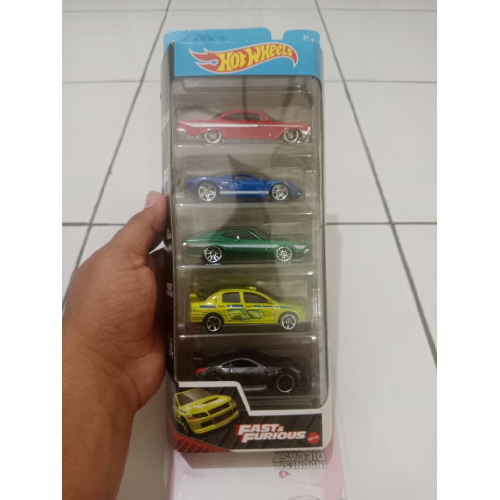 Hot Wheels 5 Pack Mitsubishi Lancer Evolution Hijau Rare Langka