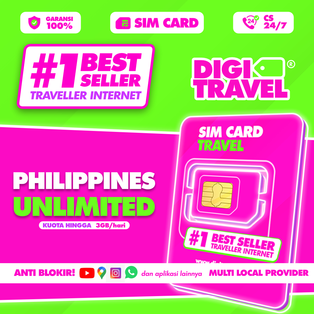 Sim Card Philippines Unlimited | Simcard Filipina Unlimited Langsung Aktif 5/7/10 Hari