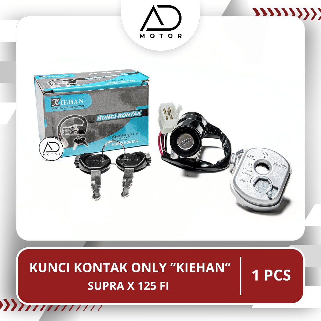 Kunci Kontak Only Supra X 125 FI Kiehan | Kunci Kontak Supra X 125 FI | Main Switch | Front Key