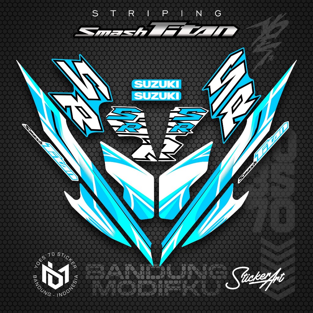 STRIPING VARIASI MOTOR SMASH TITAN/  KRS  29 / SUZUKI SMASH TITAN  2010 /  VARIASI SUZUKI SMASH TITA
