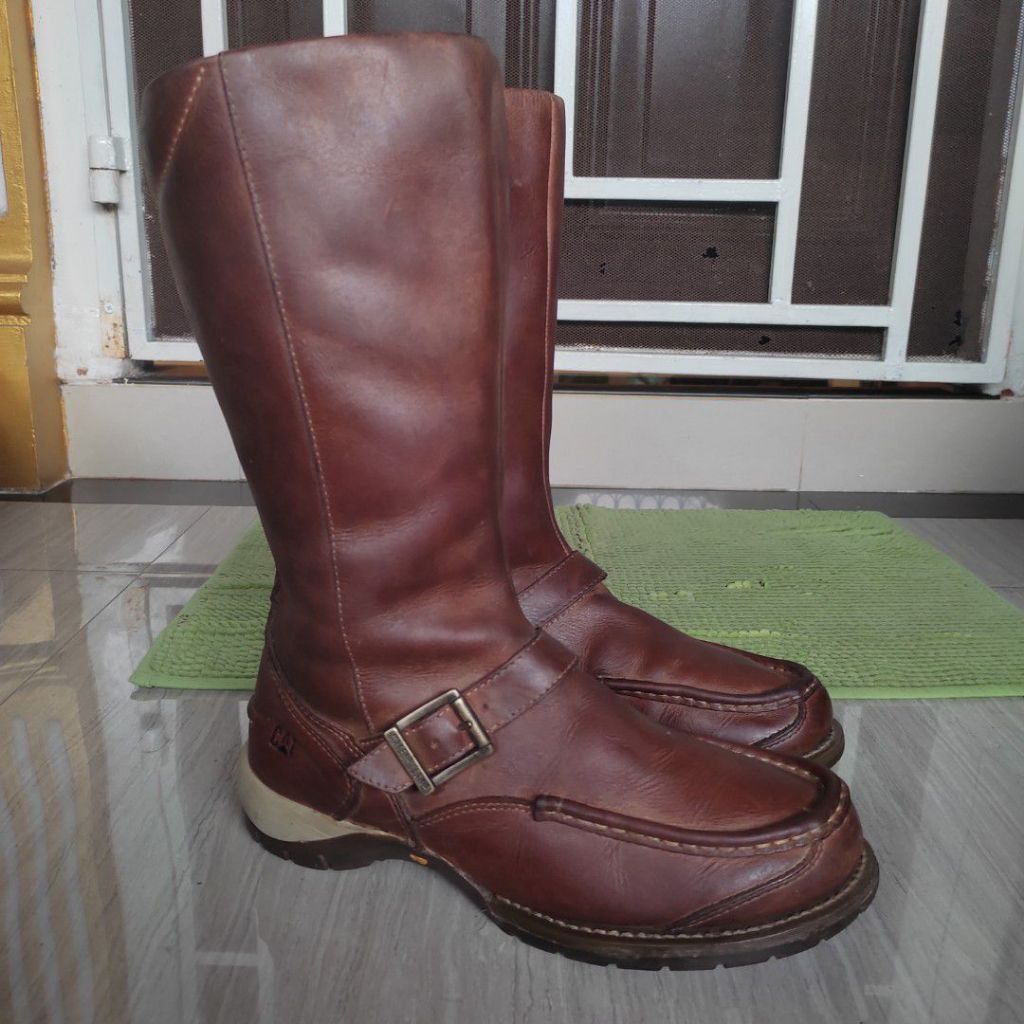 CAT Engineer Zipper High Boots Size 40 Insol 25 Cm