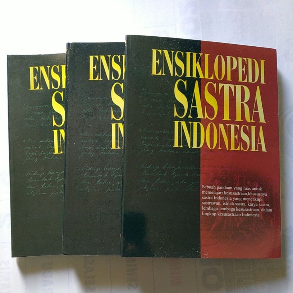 Set Buku Ensiklopedi Sastra Indonesia jilid 1.2.3.Lengkap Referensi Buku Bahasa Terlaris