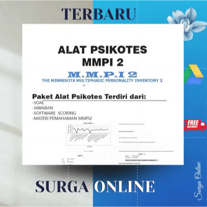 Alat Tes Psikologi MMPI 2 Lengkap Dengan Skala Klinis