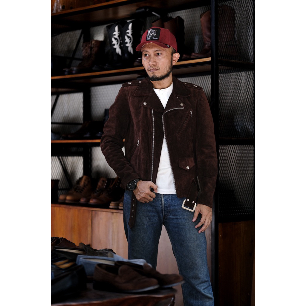 Schott 613UA One Star Suede Classic Jacket Made In USA