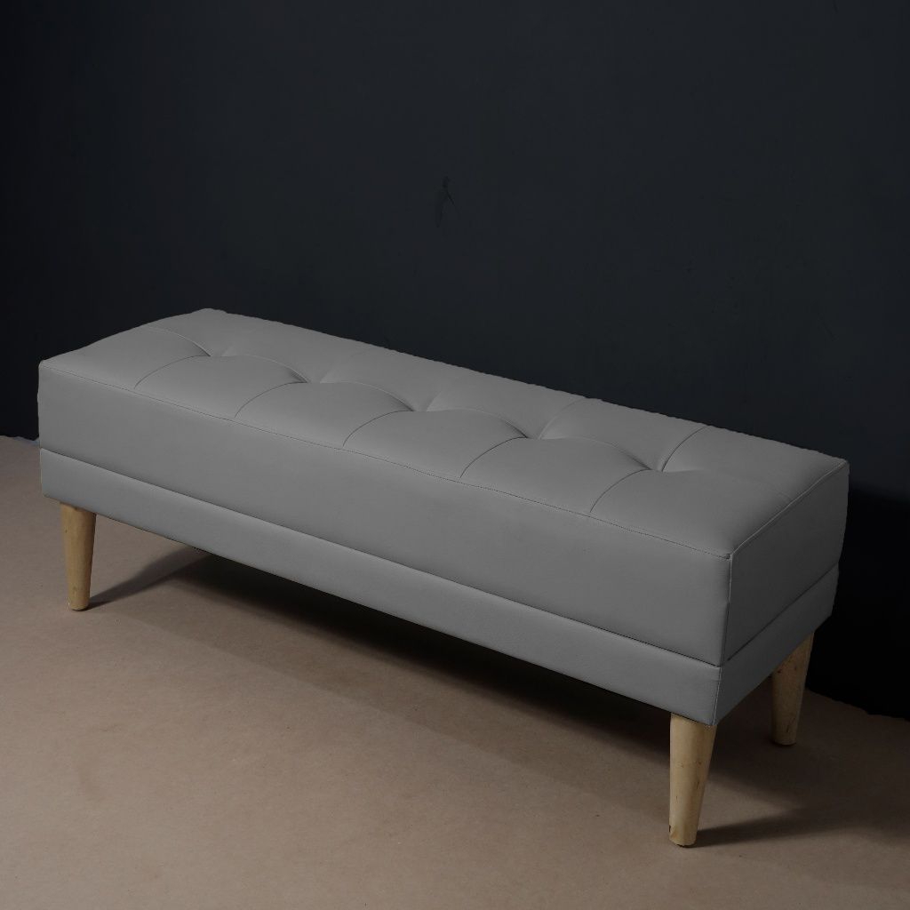 KURSI SOFA STOOL BENCH RETRO KAKI KAYU