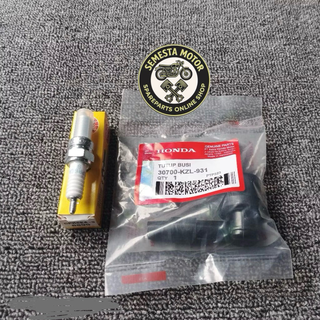 Tutup busi Cangklong + Busi NGK CPR6EA-9 Beat Fi Beat Pop Beat Street Beat Sporty Esp Scoopy Fi Scoo