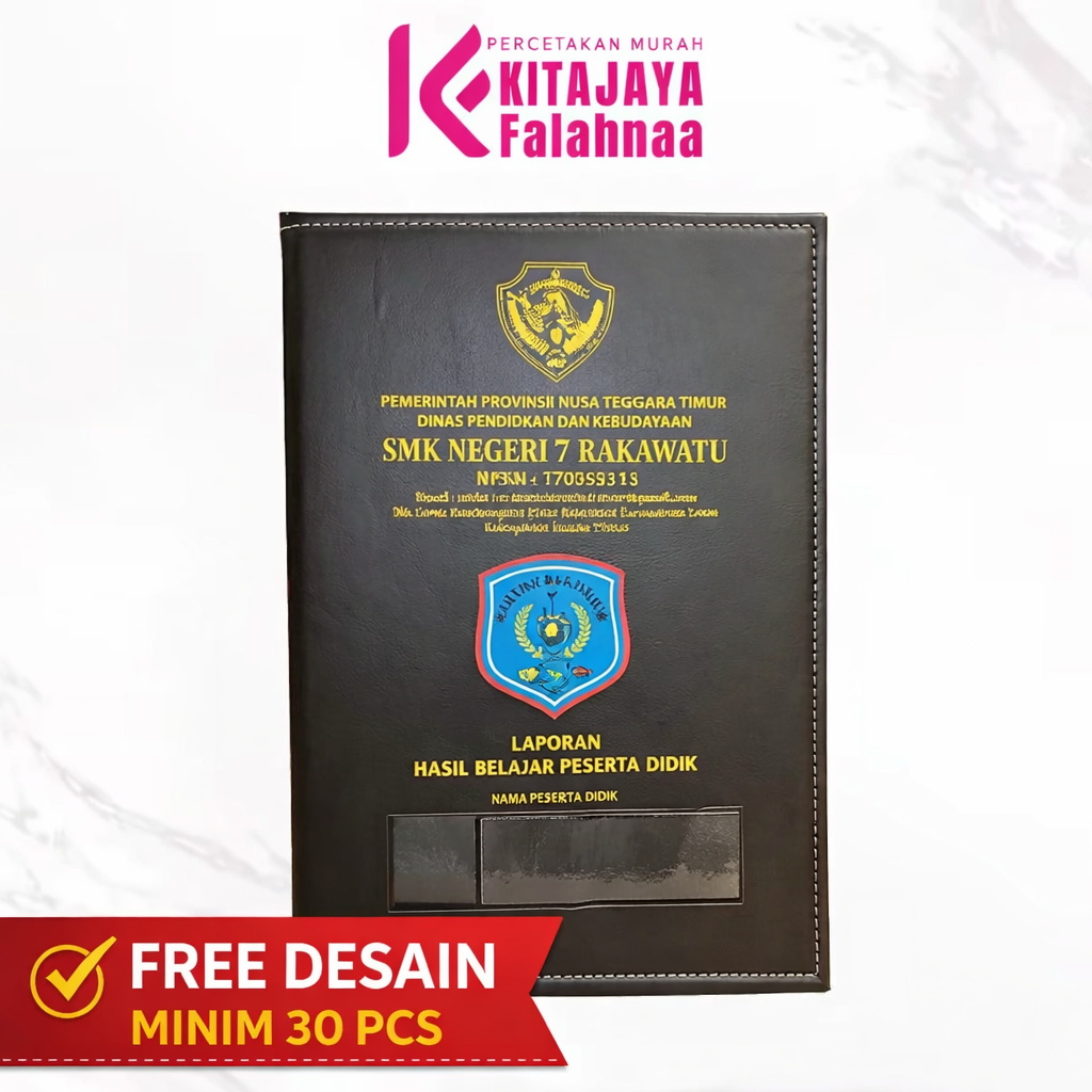 Map Ijazah Custom Logo Warna | Busa Jahit | Tebal Premium