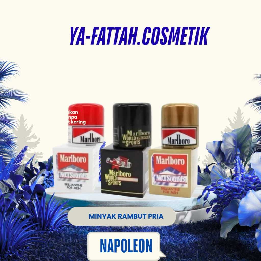 NAPOLEON MARLBORO POMADE GOLD, PUTIH ,HITAM 100g| Minyak Rambut