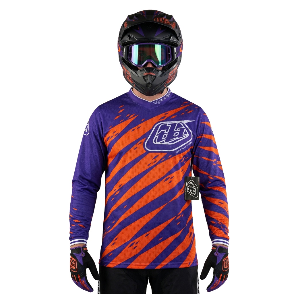 Jersey TLD GP Air Motocross Offroad Vert Purple Original Dewasa