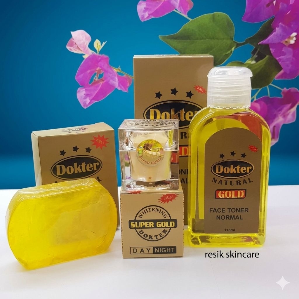 Paket Skincare DR Gold natural holo kuda Lengkap