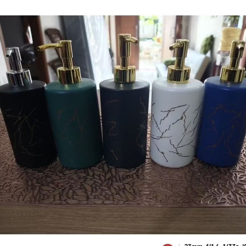 Botol Sabun motif marmer, soap dispenser harga cuci gudang