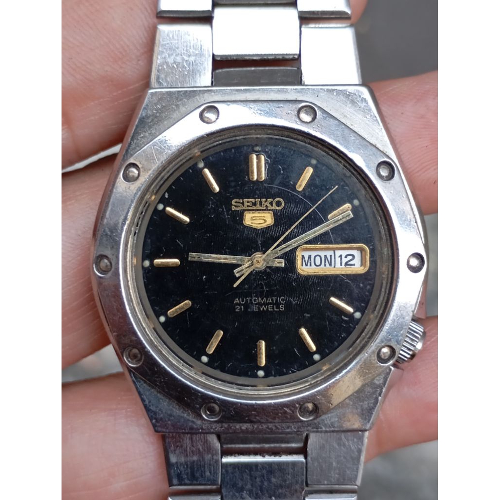 jam tangan seiko sq 100 royal oak convert automatic second bekas original
