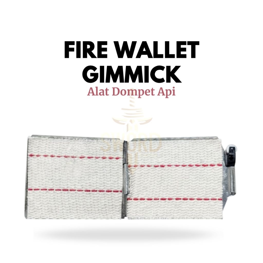 Alat sulap Gimmick Dompet Api - Gimmick Fire Wallet - Gimmick Dompet Api - Dompet Keluar Api - Sword