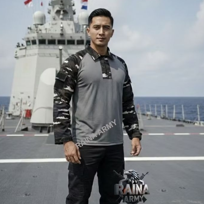 kaos bdu dryfit kaos tactical bdu dryfit t-shirt loreng kamuflase layar kri tni al