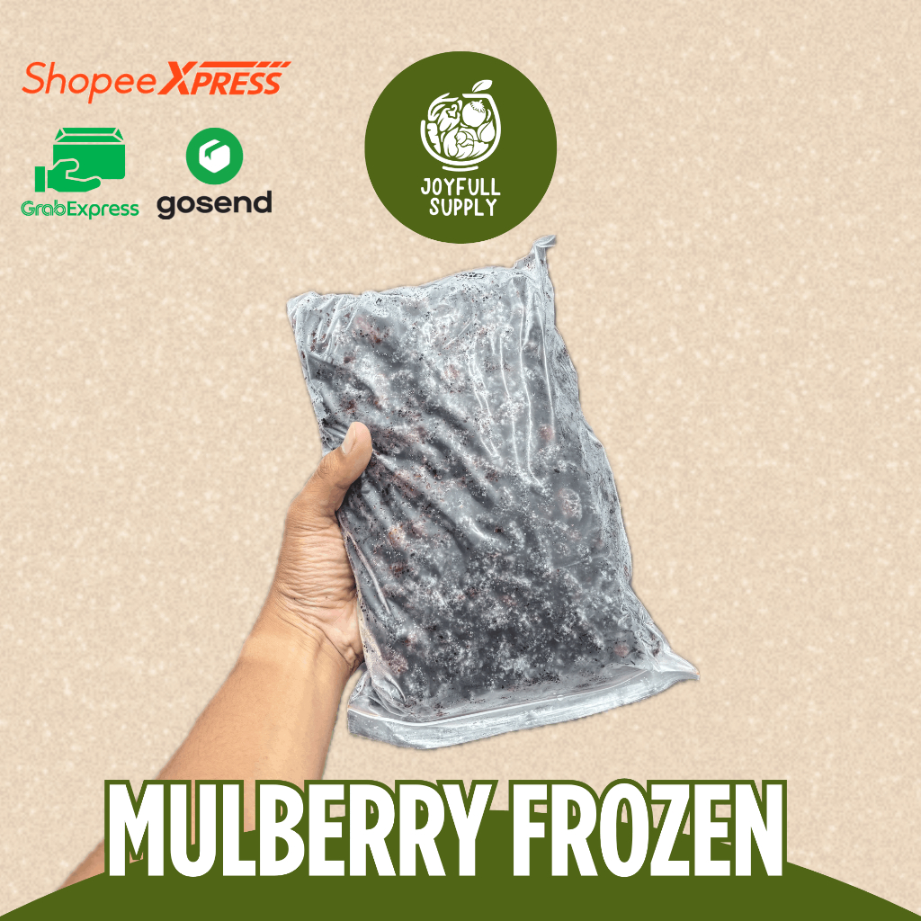 Mulberry Frozen 1 KG / Murbei Frozen 1 KG / Buah Frozen / Joyfull Supply