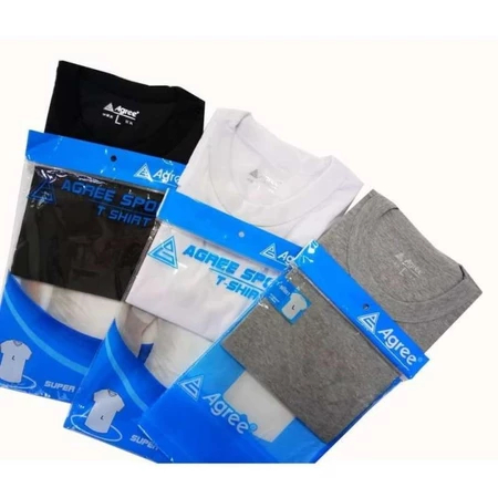 [ISI 3 PCS] Kaos Dalam Pria Dewasa Agree SA 006 Lengan Pendek - Bahan Katun Oblong COD Pakaian Pria