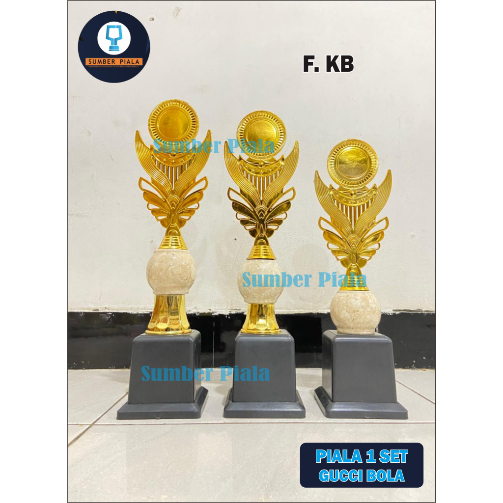 PIALA 1SET GUCCI BOLA Piala Trophy