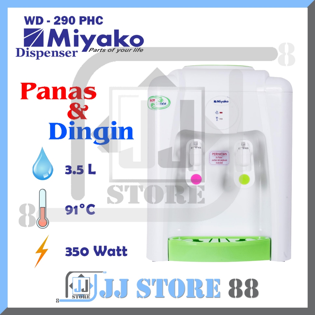 MIYAKO DISPENSER WD 290 PHC / MIYAKO DISPENSER HOT & COOL / PANAS & DINGIN WD 290 PHC