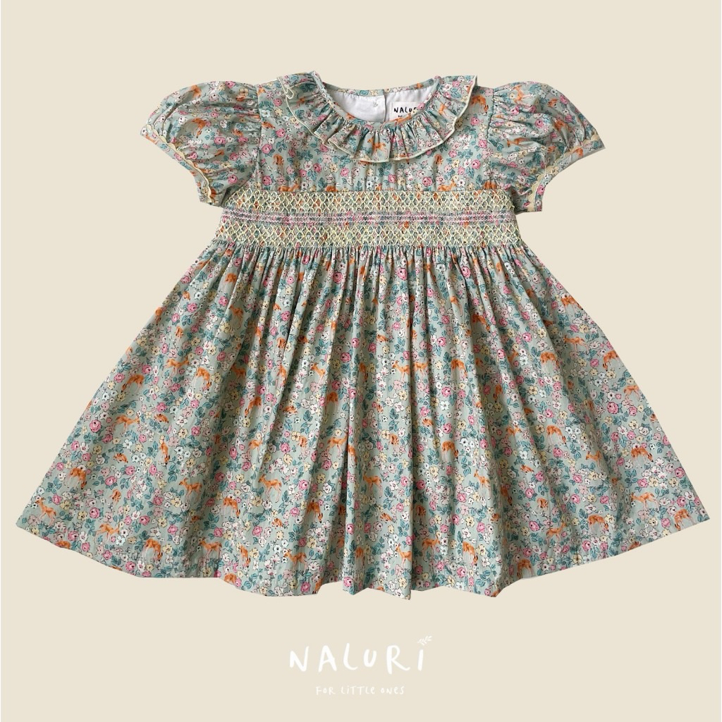 (Preloved) NALURI - CHLOE Dress - Smocked Dress Anak Perempuan