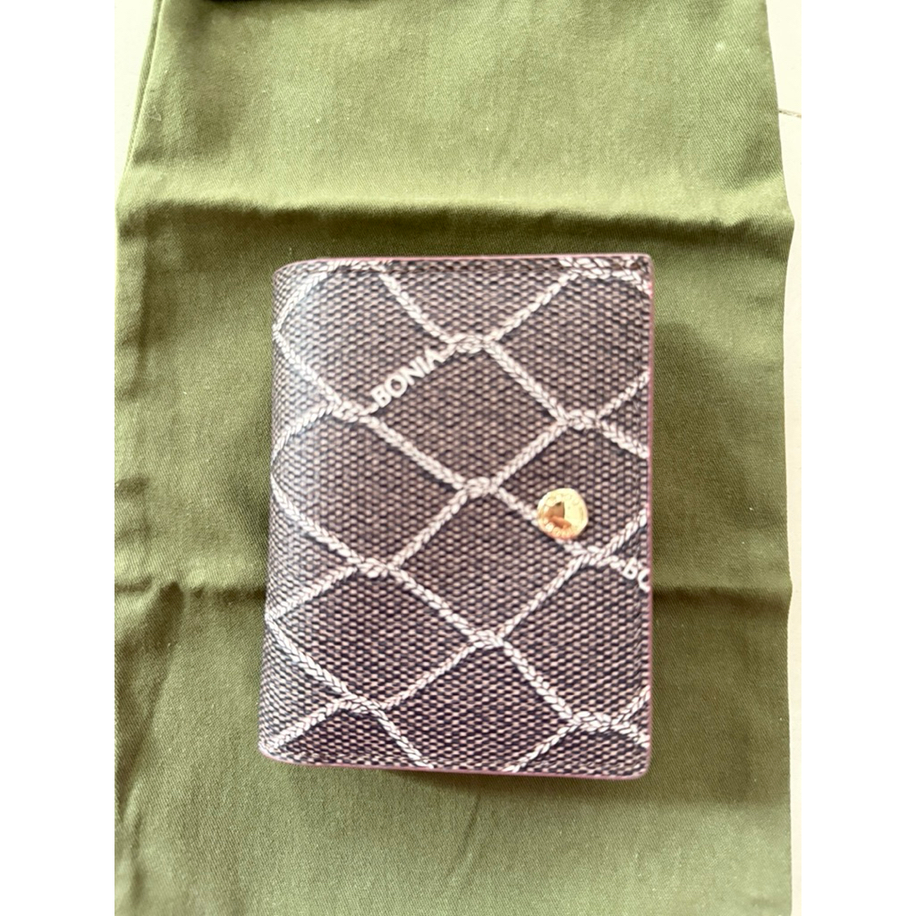 Dompet Bonia Original monogram / batik lipat mini 3 sisi