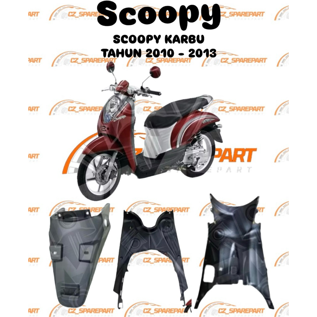 Body Motor Honda Scoopy Karbu 2010 - 2013 PNP BODY KASAR HONDA SCOOPY LAMA 2010 2011 2012 2013 20BOD