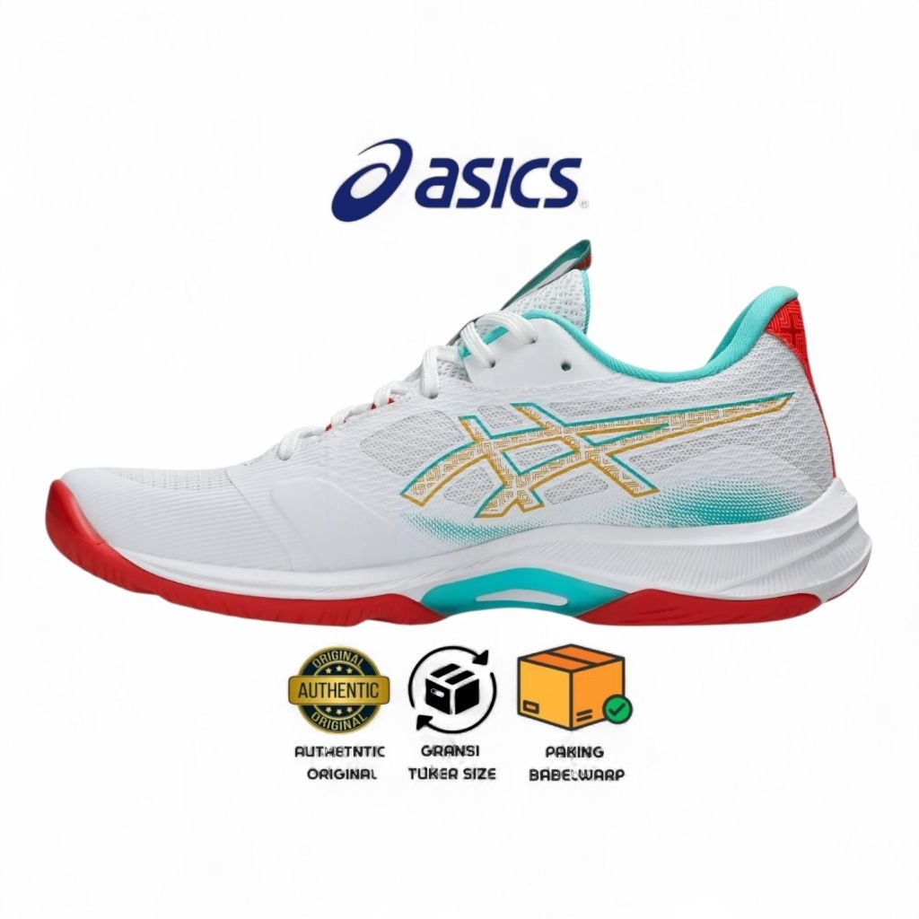 (Women) ASICS Netburner Ballistic FF 4 White Sea Glass