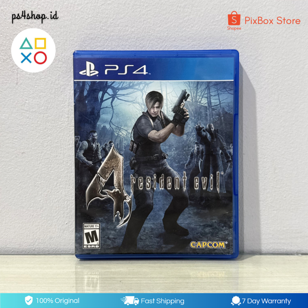 BD Kaset Resident Evil 4 PS4 Second Bekas Ori | Game Survival Horror Action PS4
