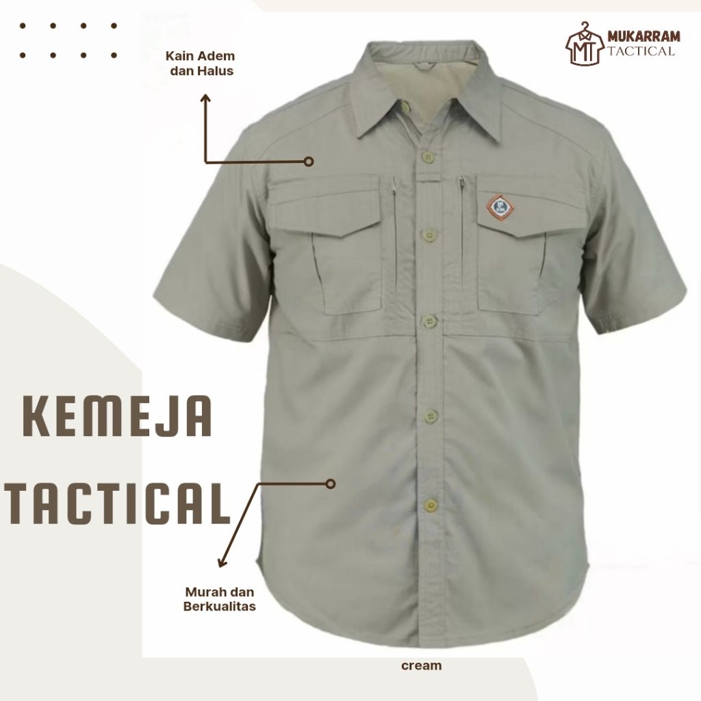 KEMEJA TACTICAL M-TAC LENGAN PENDEK