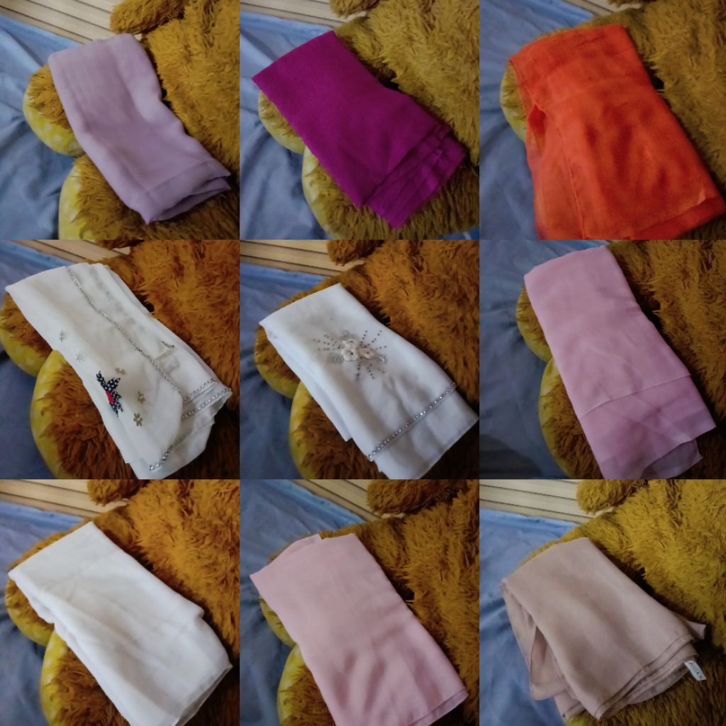 Hijab Bella Square Preloved (Like New) | Esha Preloved