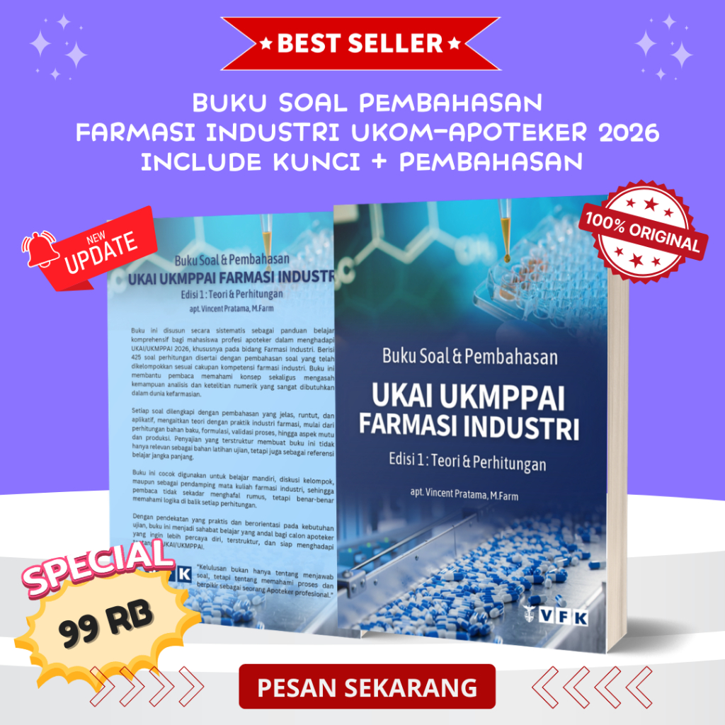 SOAL PEMBAHASAN FARMASI INDUSTRI UKAI UKMPPAI 2026