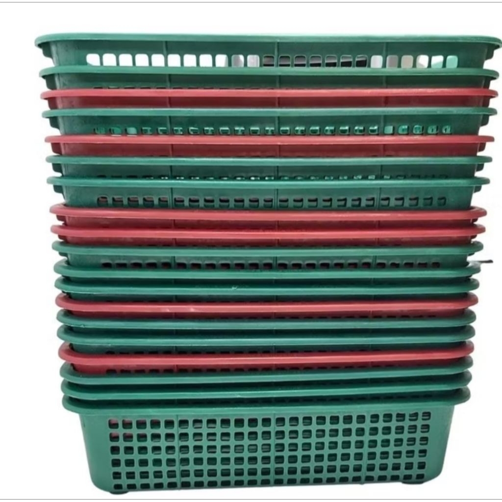 KERANJANG SEGI TEMPAT BUAH KERANJANG PLASTIK SERBAGUNA KOTAK SURAT