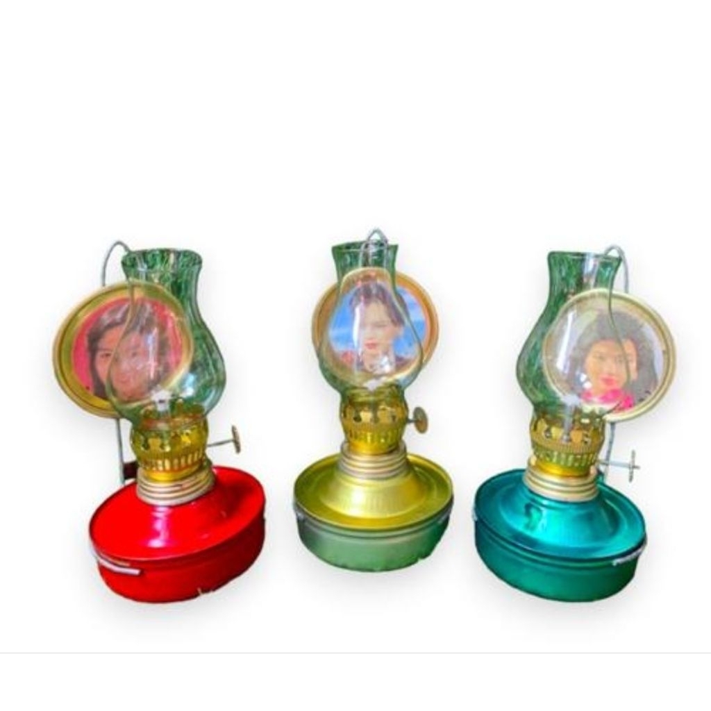 Lampu teplok kaca - lampu sumbu minyak tanah - lampu jaman now
