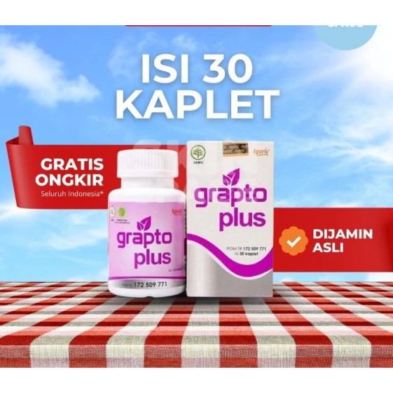 Grapto Plus Kaplet Herbal Obat Wasir Ambeien BPOM