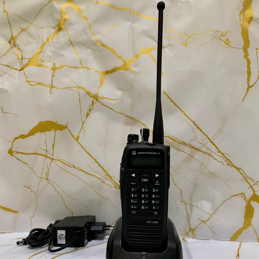 Handy Talky Motorola ATS2500i second like new Original - Normal Minus Karet Getas - HT Murah