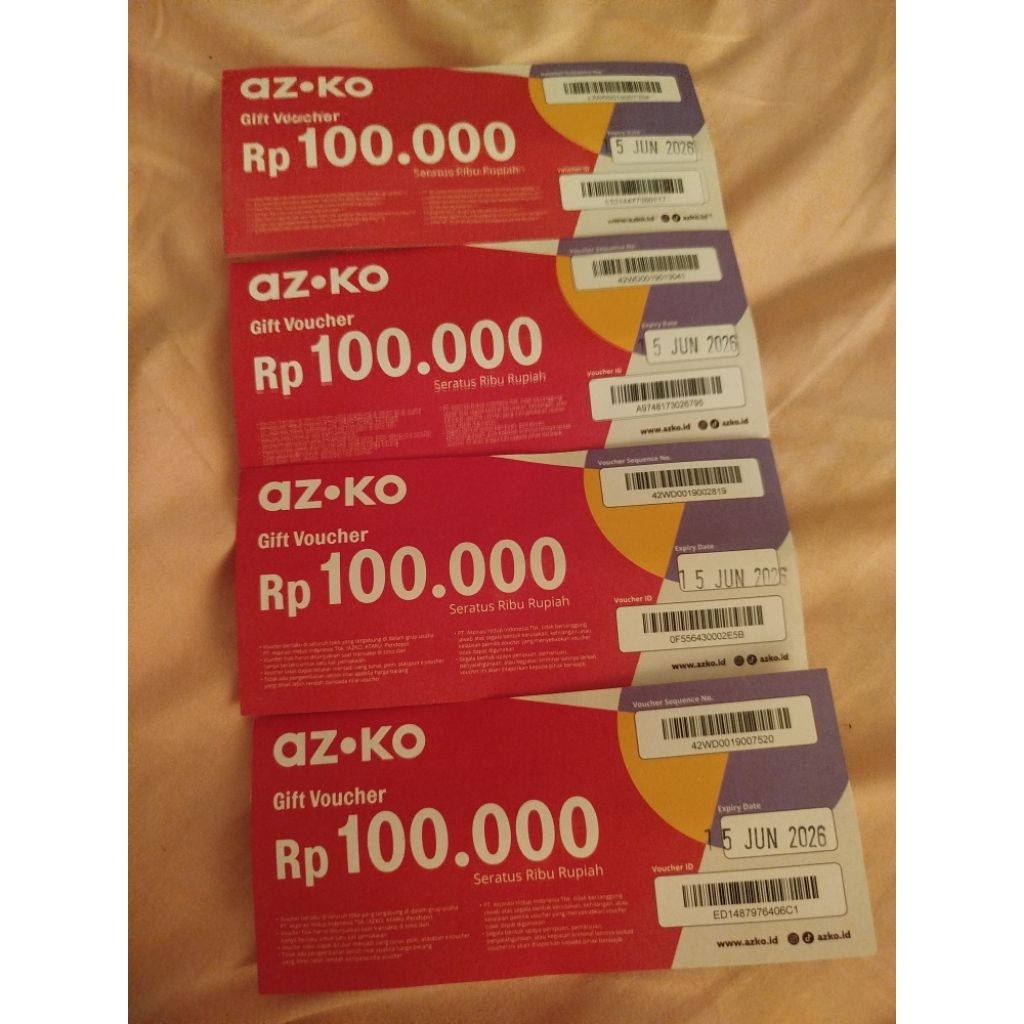 voucher azko mall gandaria city value 400k
