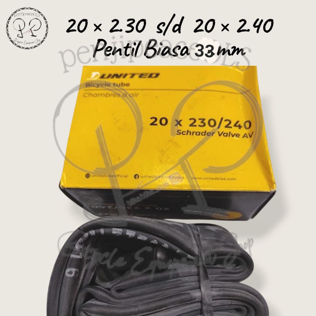 Ban dalam united 20 x 2.30 - 2.40 ban dalam sepeda 20x230/240 ban sepeda 20x2.40 ban dalem 20 inch