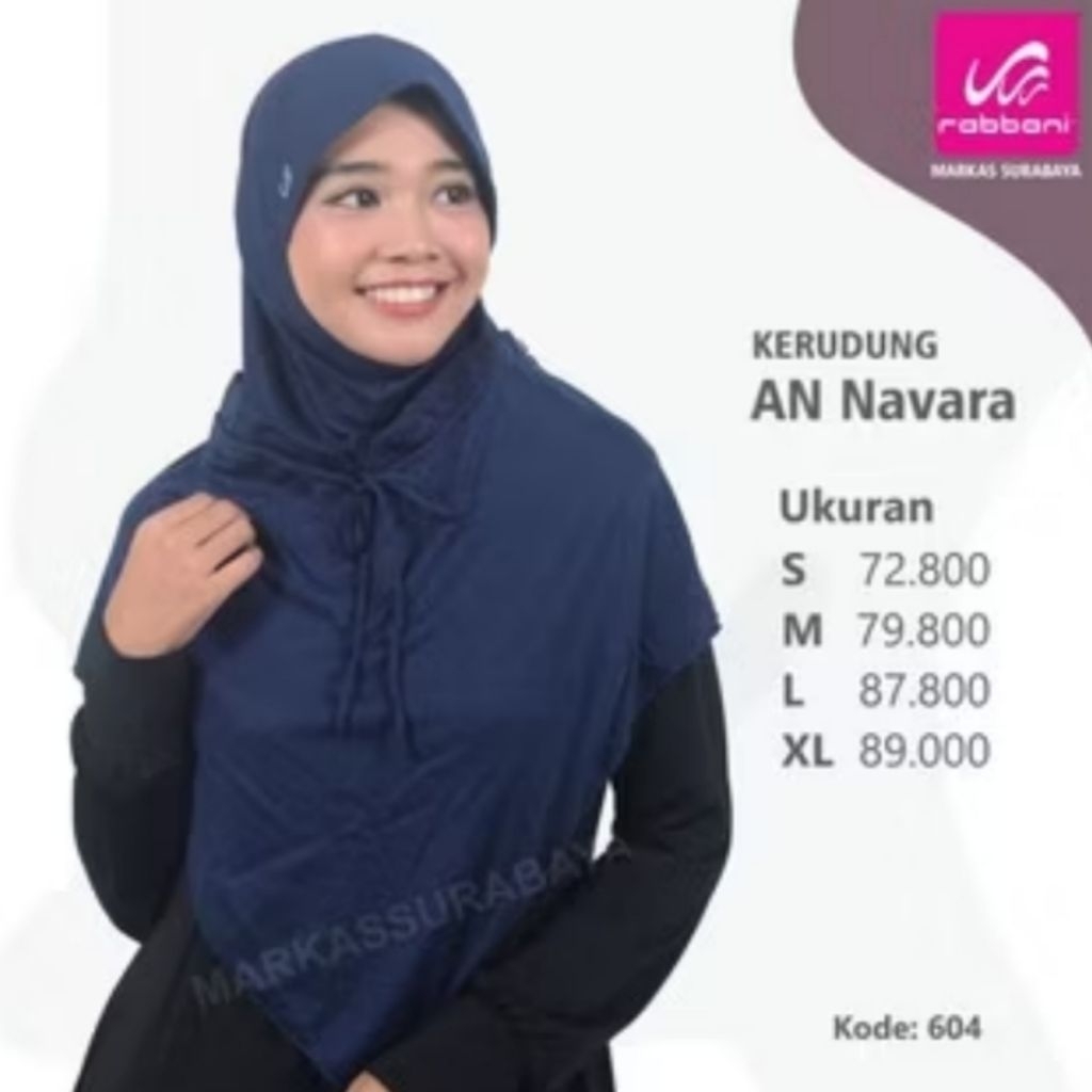 Novi. id KERUDUNG RABBANI NAVARA ORI | Kerudung Sekolah Instan Navara