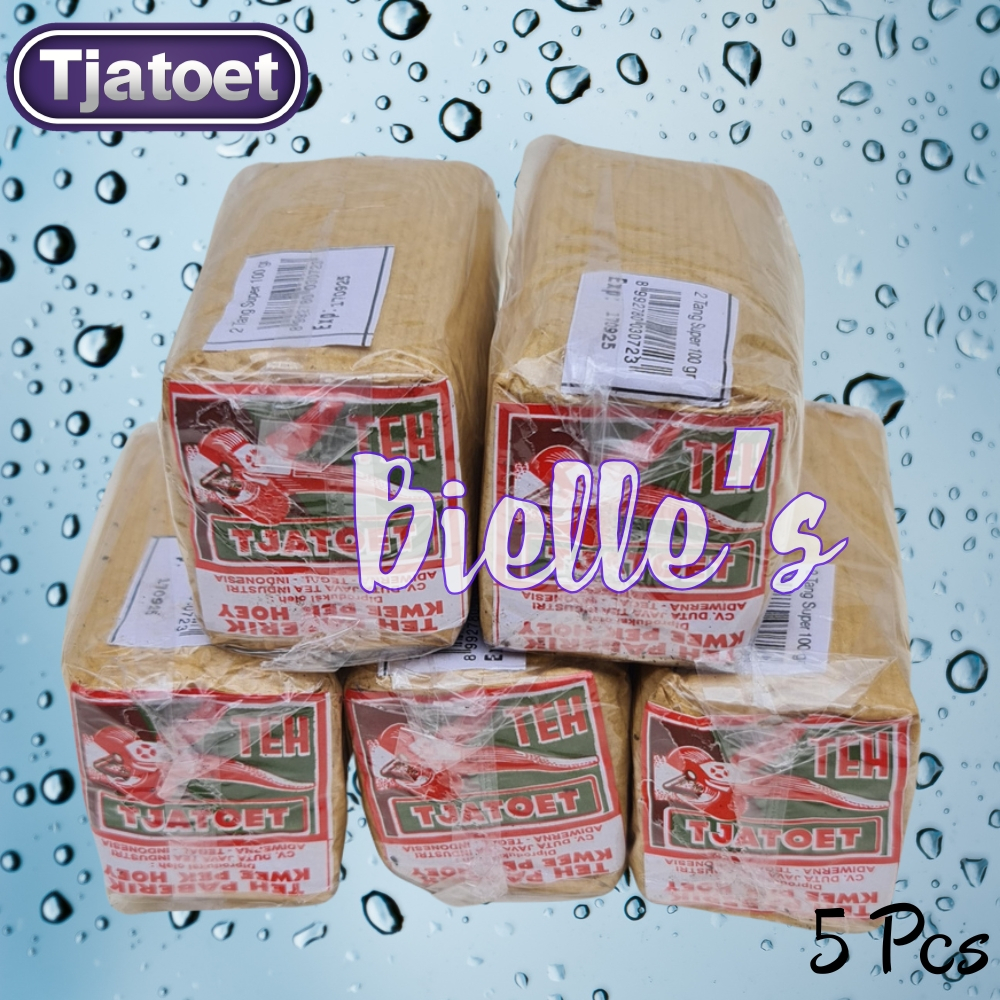Teh Tjatoet Super Quality 100 Gram x 5 Pcs - Super Wangi - SLOP SLAWI TEGAL - Teh Catut Super Melati