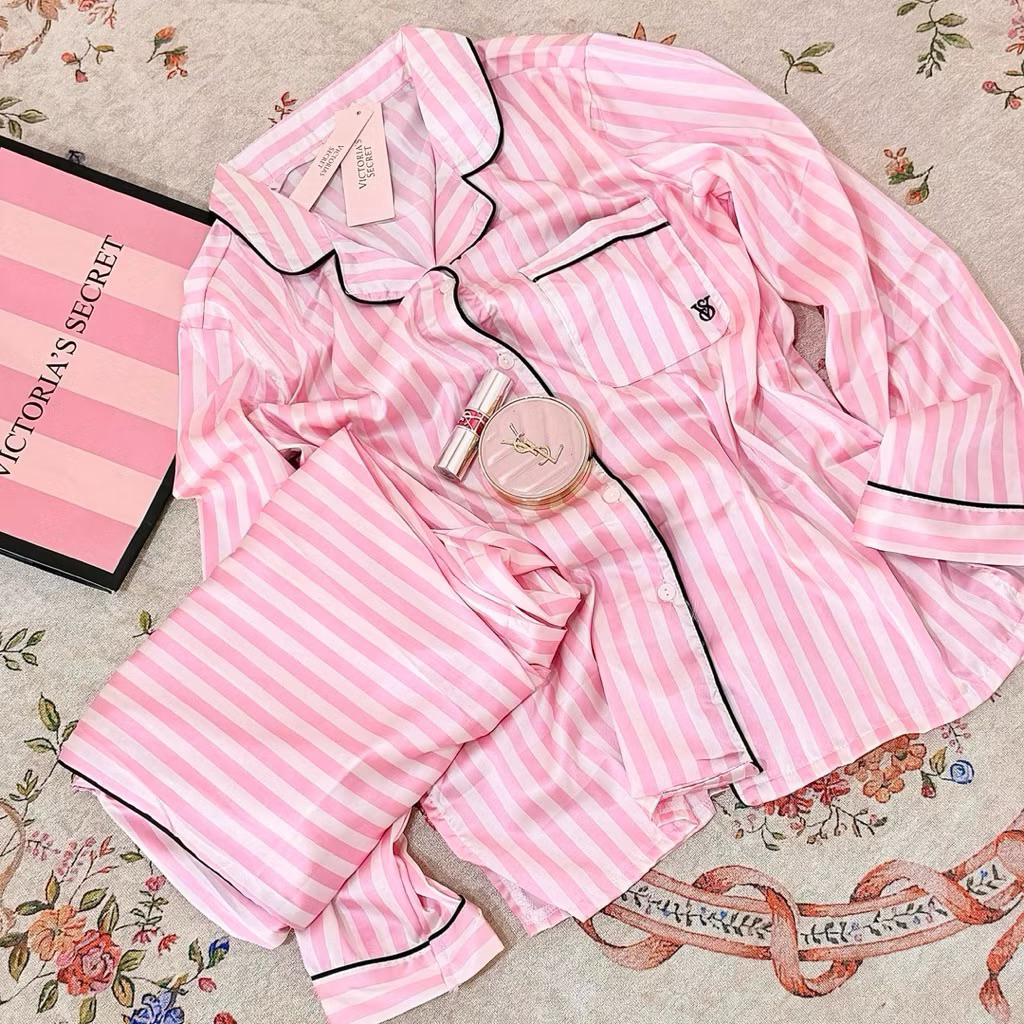 PAJAMAS VICTORIA'S SECRET | PIYAMA KEKINIAN | KATUN SILK ADEM