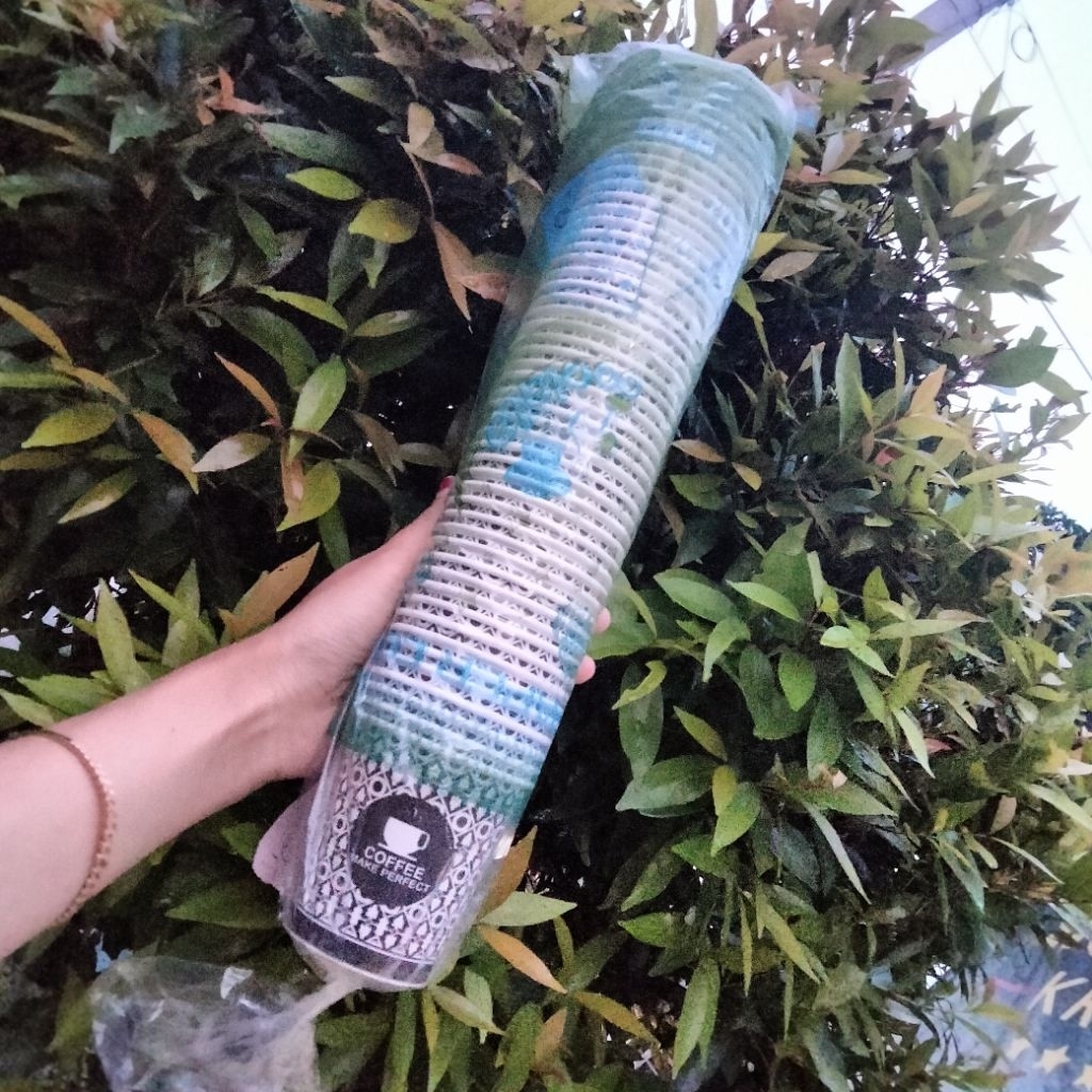 Paper Cup Motif Coffee 6,5 oz | Gelas Paper Cup Minuman Kekinian | Cup Kopi & Es Teh Premium