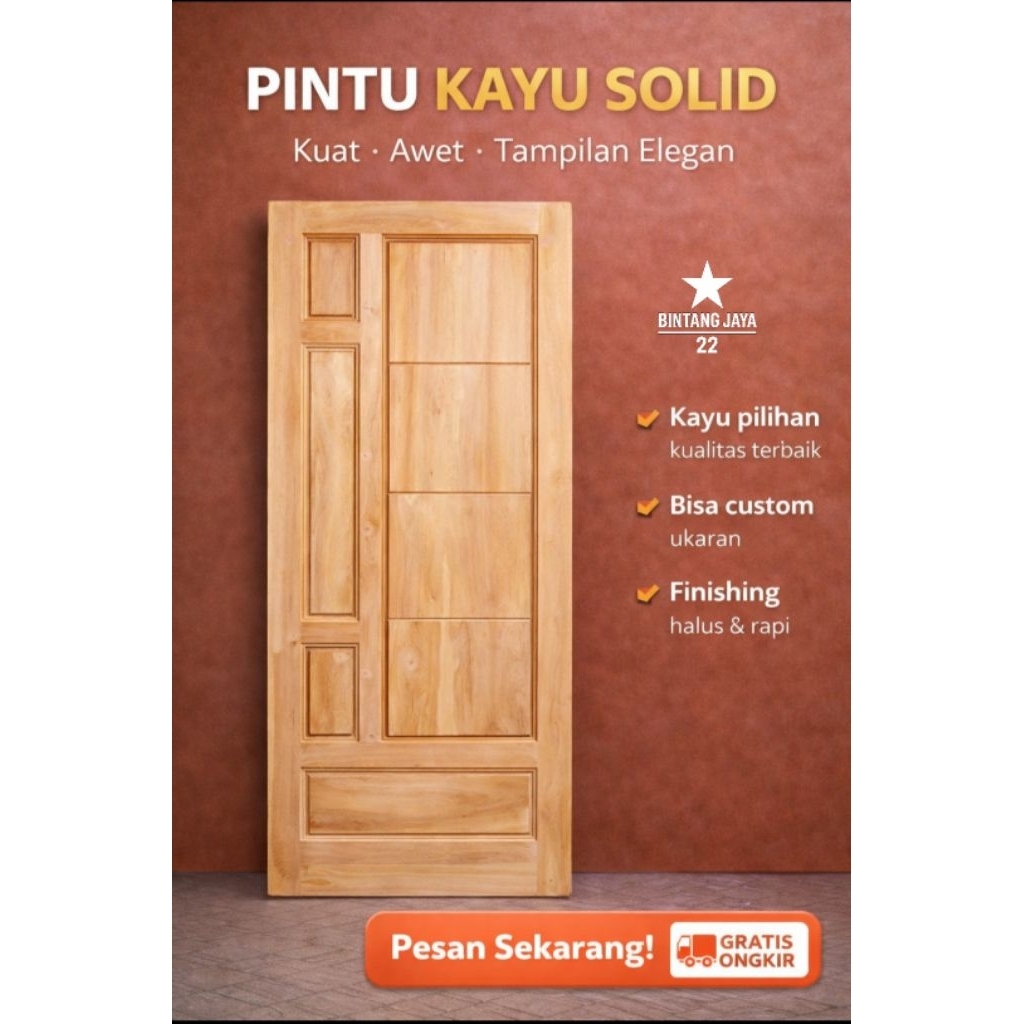 Pintu Rumah Kayu Mahoni Pintu Utama Pintu Kamar Minimalis