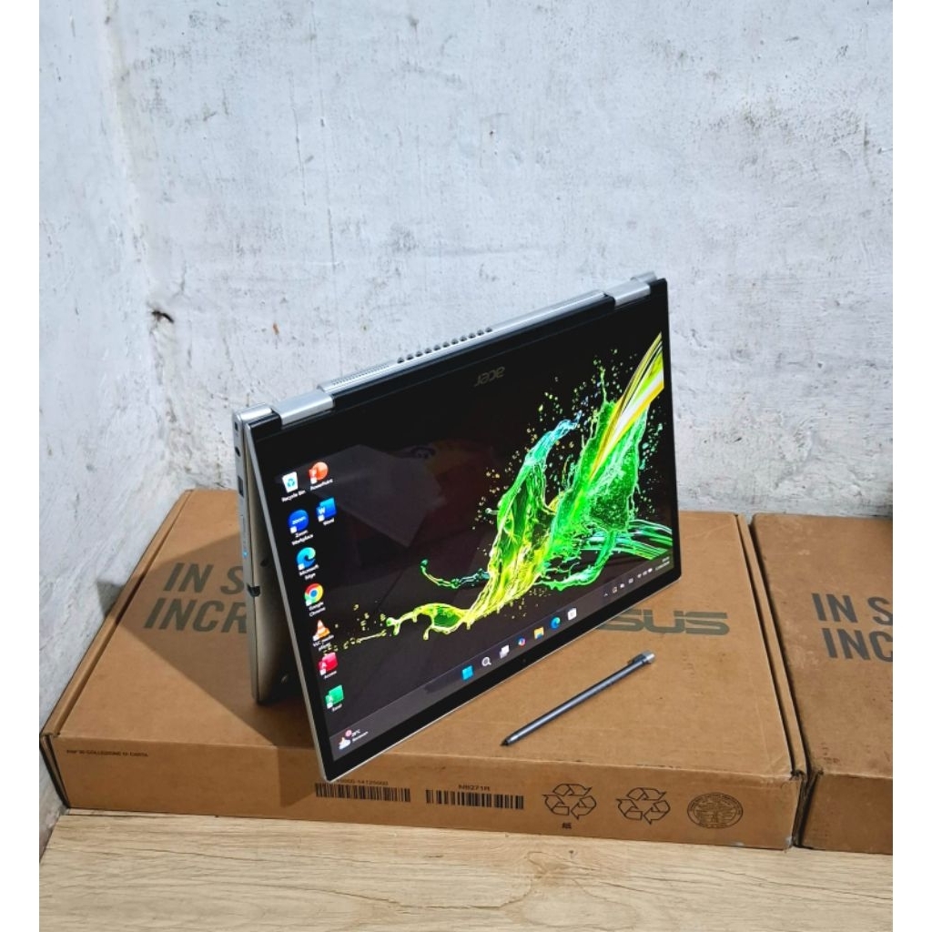 Laptop 2 In 1 Acer Spin 3 ACTIVE SP313 Touch Core i5 Gen 11 Ram 8 SSD 512 Toucscreen WQXGA, Backligh