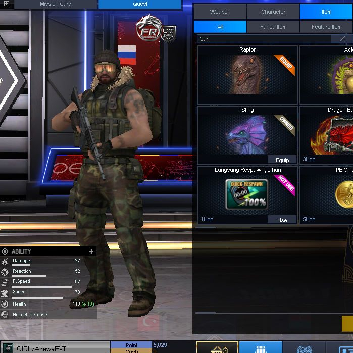 char pointblank major spek tumbal gb stock random tidak bisa memilih